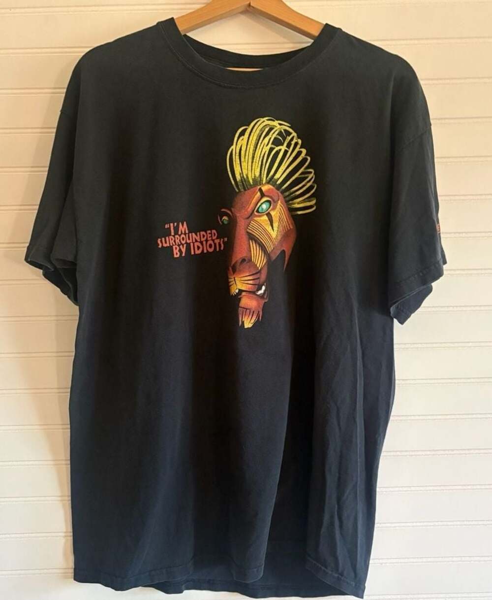 Disney The Lion King Broadway Musical Scar 'I'm Surrounded By Idiots' T-Shirt